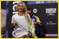 Ebanie Bridges strips down to bra and knickers for weigh in ahead of world title fight with Maria Cecilia Roman