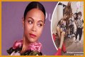 Fans Slam Zoe Saldana's Husband for Dressing like a Woman in Fishnet Tights on His 42nd B-Day